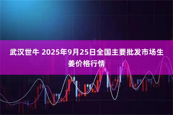 武汉世牛 2025年9月25日全国主要批发市场生姜价格行情