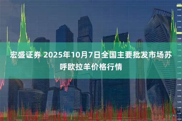 宏盛证券 2025年10月7日全国主要批发市场苏呼欧拉羊价格行情
