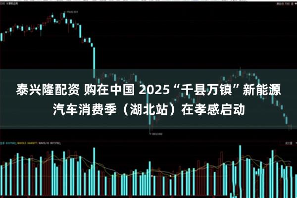 泰兴隆配资 购在中国 2025“千县万镇”新能源汽车消费季（湖北站）在孝感启动